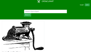 openclipart圖庫：meat grinder-資源代表圖