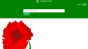 openclipart圖庫：Freeform Poppy-資源代表圖