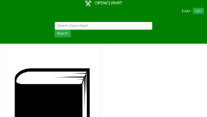 openclipart圖庫：Book generic standing-資源代表圖