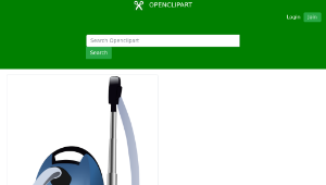 openclipart圖庫：Blue vacuum cleaner縮圖