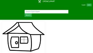 openclipart圖庫：H Is For House縮圖