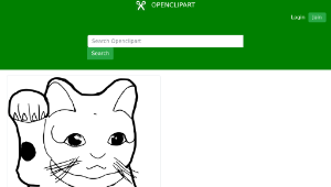 openclipart圖庫：Maneki Neko (Lucky Cat)縮圖