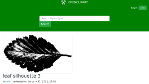 openclipart圖庫：leaf silhouette 3-資源代表圖