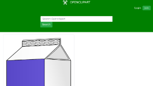 openclipart圖庫：Milk Carton縮圖