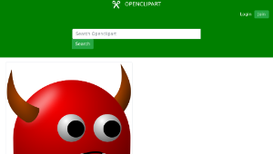 openclipart圖庫：Red Monster ns縮圖