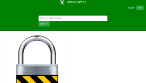openclipart圖庫：Secure Padlock Silver Medium-資源代表圖