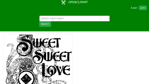 openclipart圖庫：Sweet Sweet Love縮圖