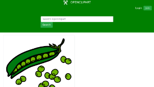 openclipart圖庫：peas - coloured縮圖
