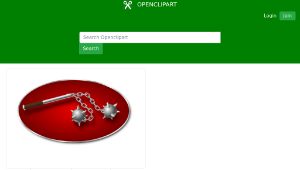 openclipart圖庫：Morning Star (weapon)縮圖