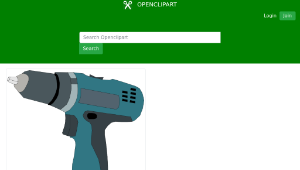 openclipart圖庫：Drilling machine縮圖
