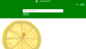 openclipart圖庫：Lemon slice縮圖