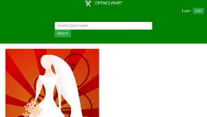 openclipart圖庫：Red Bride with Sunburst-資源代表圖