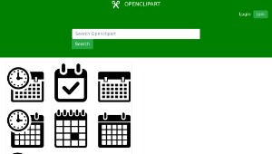 openclipart圖庫：Calendar icon pack-資源代表圖