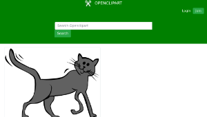 openclipart圖庫：Cartoon Cat-資源代表圖