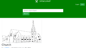 openclipart圖庫：Church 