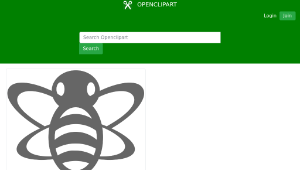 openclipart圖庫：Bumble Bee縮圖