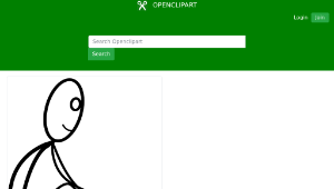 openclipart圖庫：Al sat down on the ground縮圖