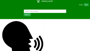 openclipart圖庫：Talking