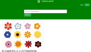 openclipart圖庫：FLOWERS-ILLUSTRATION-資源代表圖