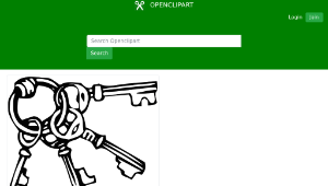 openclipart圖庫：keyring-資源代表圖