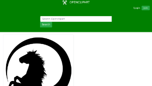 openclipart圖庫：horse縮圖