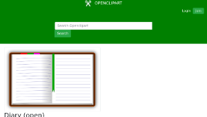 openclipart圖庫：Diary (open)縮圖