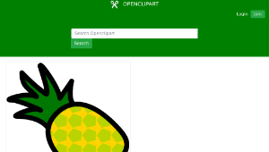 openclipart圖庫：Pineapple Icon縮圖