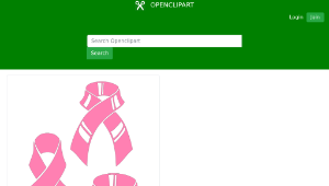 openclipart圖庫：Pink ribbons for plotter縮圖