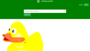 openclipart圖庫：Bath Duck縮圖