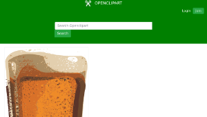 openclipart圖庫：Fwd: Pint of Beer for Beijing Cream縮圖