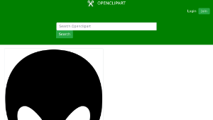 openclipart圖庫：Alien Head縮圖