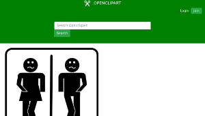 openclipart圖庫：Restrooms縮圖
