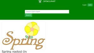 openclipart圖庫：Spring rooted (in English)-資源代表圖