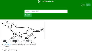 openclipart圖庫：Dog (Simple Drawing)-資源代表圖