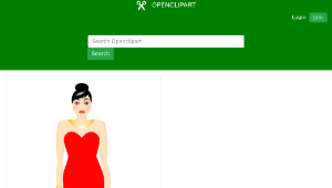 openclipart圖庫：Red Dress-資源代表圖