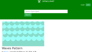 openclipart圖庫：Waves Pattern