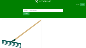 openclipart圖庫：Rake tool縮圖
