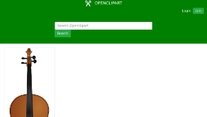 openclipart圖庫：cello 1