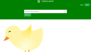 openclipart圖庫：New Sprink Chick縮圖