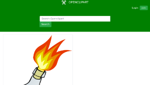 openclipart圖庫：molotov cocktail縮圖