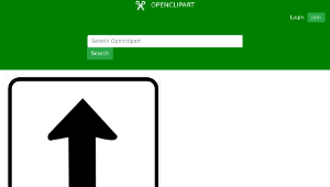 openclipart圖庫：One Way Only Sign-資源代表圖