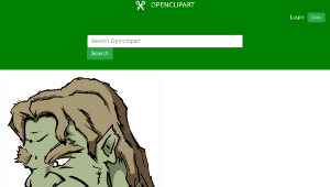 openclipart圖庫：Orc-資源代表圖