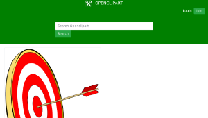 openclipart圖庫：Bullseye縮圖