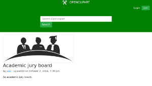 openclipart圖庫：Academic jury board-資源代表圖