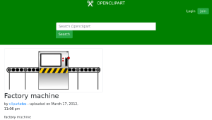 openclipart圖庫：Factory machine縮圖