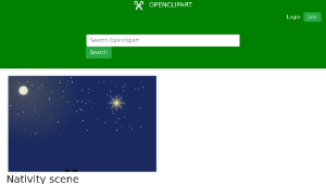 openclipart圖庫：Nativity scene background-資源代表圖
