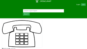 openclipart圖庫：Telephone縮圖