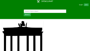 openclipart圖庫：Brandenburger Tor縮圖