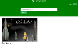 openclipart圖庫：Rockets