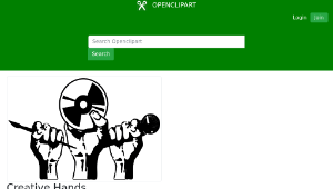 openclipart圖庫：Creative Hands縮圖